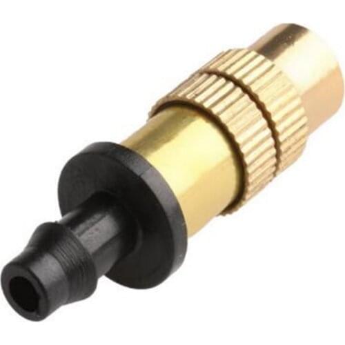 1PC 1/4" Adjustable Copper Atomized Agriculture Greenhouse Garden Watering Sprinkler Mist Irrigation Spray Nozzles Brass Fitting