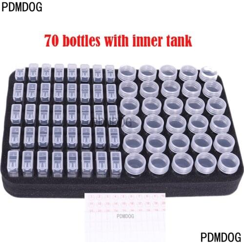 60//70/80/30/140 slot foam with bottle Diamond Painting Tools Diamond Painting Accessories Stone Mosaic Container Storage Box