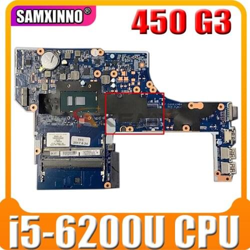855672-601 For HP PROBOOK 450 G3 Laptop Motherboard With SR2EY i5-6200U CPU DAX63CMB6C0 855672-001 DDR4 MB 100% Tested Fast Ship