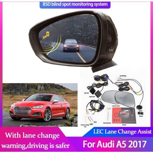 Car Blind Spot Mirror Radar Detection System for Audi S5 2017 BSD Microwave Blind Spot Monitoring Assistant Driving Security