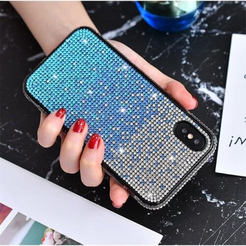 Gradient Bling Diamond Sparkle Soft TPU Cases For Iphone 11 Pro XS Max XR XS X 8 7 6 Plus Crystal Glitter Luxury Shinny Cover