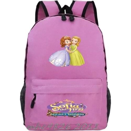 Childrens School Bag Cute Sofia princess Backpack Children School Boys and Girls Cartoon Backpack Kids birthday gift