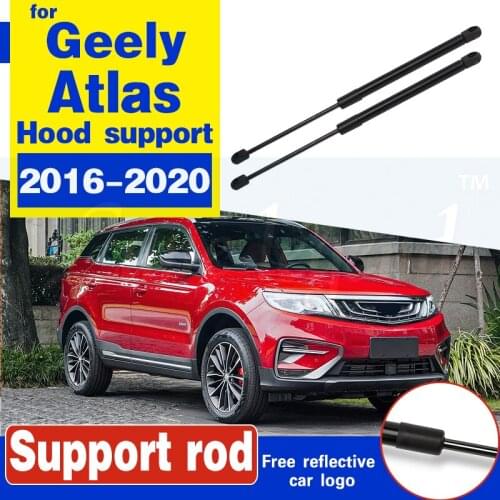 For Geely Atlas 2016 - 2020 Engine Cover Supporting Rod Hydraulic Hood Support Poles Gas Springs support rod holder bracket