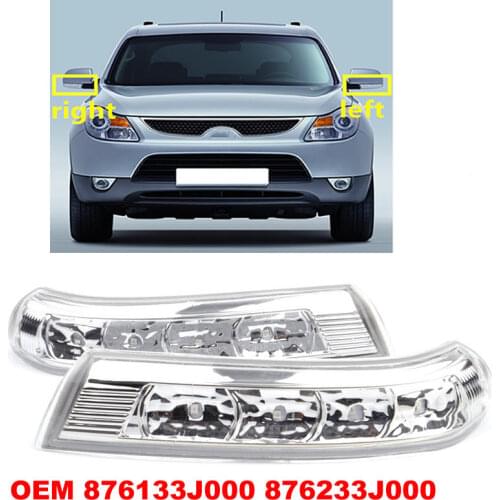 For HYUNDAI Santa Fe Santafe Veracruz IX55 2007-2012 Side Rearview Mirror LED Turn Signals Light Lamp blink 876133J000 876233J00