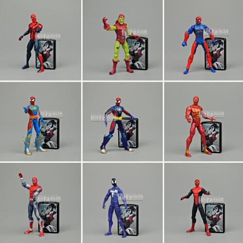 Marvel Comic Superhero Series Spider-Man Different Kinds Joints Movable Action Figure Model Ornament Toys Children Gifts