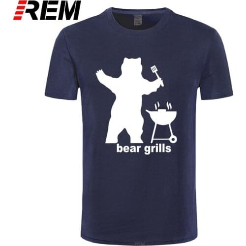 Bear Grills Novelty Funny Creative Mens Men T Shirt Tshirt 2018 New Short Sleeve O Neck Cotton Casual T-shirt Top Tee