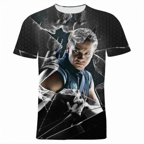 Hawkeye Marvel 3D Printed Women Clothing Summer Short Sleeve Children Tee Shirt Fashion Oversized Mens T Shirt