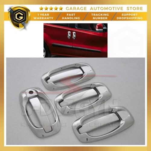 For Opel Combo D Chrome Door Handle 4 Door 8 Piece 2011-2018