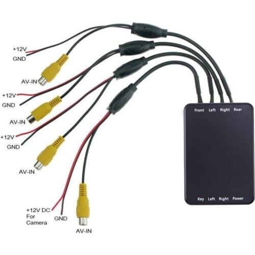 Car Parking Panoramic View Rearview 4 Way 360 Degree Degree View Camera Control Box System DVR Without Camera