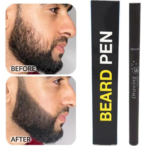 1pcs Men Beard Growth Pen Facial Hair Sideburn Mustache Repair Shape Regrowth Pen Beard Enhancer Nourish Shaping Anti Hair Loss
