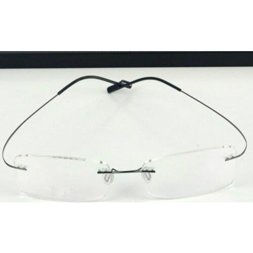 Viodream memory Titanium bending Eyeglasses frames Men women fashion rimless glasses prescription optical frame Oculos de grau