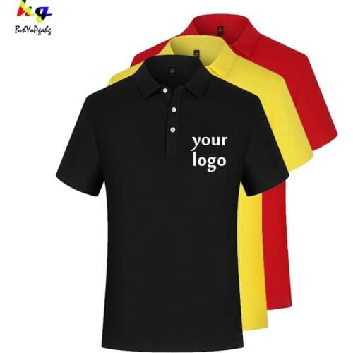 Mens Polo Short Sleeve Polo Shirt Customization/Printing Logo Picture Text Casual Fashion Mens and Womens Tops