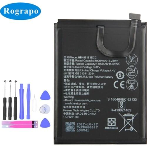 New 4100mAh HB496183ECC Full Battery For Huawei Enjoy 6 NCE-AL00 Smart Mobile Phone Accumulator