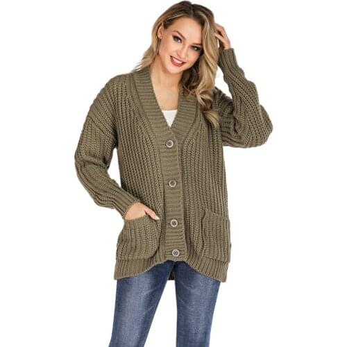 New Autumn Knit Sweater Women 2019 Fashion Harajuku Loose Warm Cardigan Women College Casual Long Sleeve Winter Coat DD2441