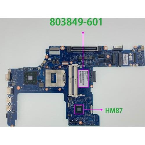 Genuine 803849-601 803849-001 803849-501 HM87 Laptop Motherboard Mainboard for HP ProBook 640 G1 NoteBook PC