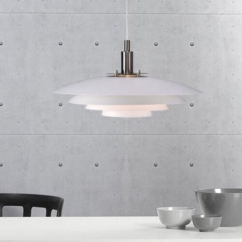 Nordic design PH5 LED Pendant lights White Umbrella shape lustre suspension lamp for dinging room living room decoration