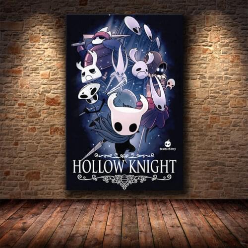 Hollow Knight Canvas Wall Art Poster And Print Canvas Painting Frameless Decorative Picture For Bedroom Home Decor