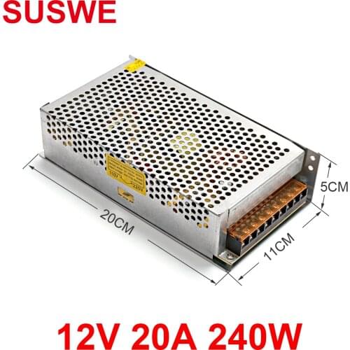 Adjustable general transformer power switch 12V 1A 5A 10A 25a 15w 50W 100W 150W stable voltage SUSWE