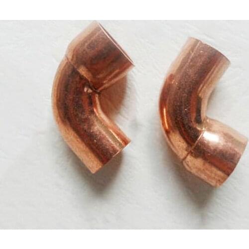28mm ID x 28mm OD x 1.3mm Thickness Copper 90 Elbow Short Radius Scoket Weld End Feed Coupler Plumbing Fitting Water Gas Oil
