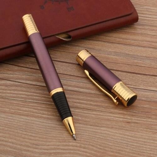 High Quality Brand 720 Rollerball Pen gold Metal purple Office school Stationery supplies ball point pen