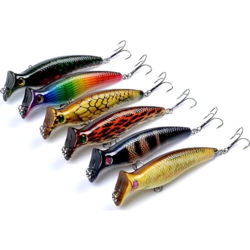 Ardea Hard lure Popper colour Plastic Bait 124mm 20.4g Wobblers Topwater Popper Bait Bionic bait Baitfishing Fishing Tackle
