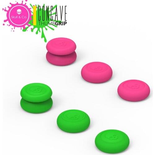 10Set Skull & Co. Silicone Thumb Grip Joystick Cap CQC FPS Elite Thumb Cover for Nintend Switch Pro for Sony PS4 PS5 Controller
