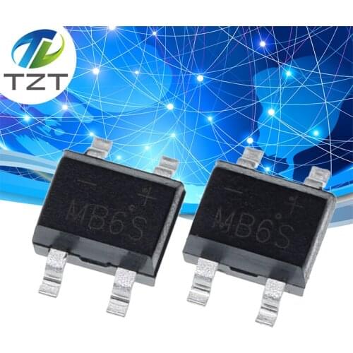 10pcs 600V 0.5A SOP-4 SMD rectifier diode bridge mb6s