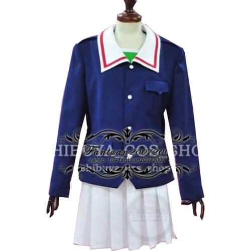 2017 Girls und Panzer Yukari Akiyama Oarai Prefectural Girls High School Cosplay Costume! Acceptable Order Customized