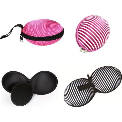 2021 New Women Travel Bra Bag Portable Underwear Organizer Bag Silicone Invisible Chest Sticker Storgage Bag Underwear Wash Case