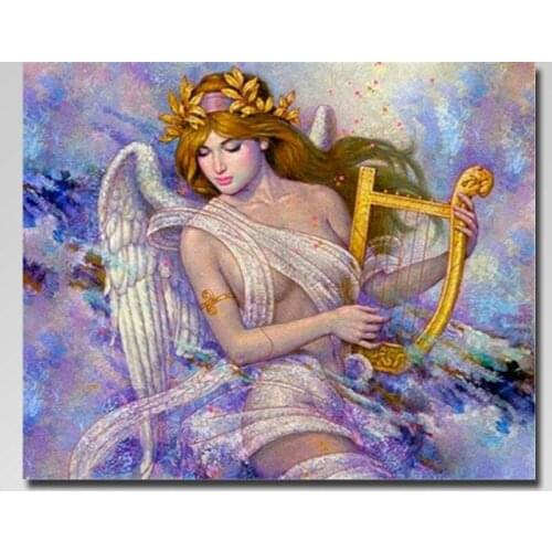 5d diamond painting full drill square goddess angel Round diamond embroidery Home Decoration Cross stitch Not folding canvas