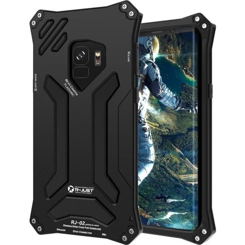 For samsung s9 case Shockproof water resistant Aluminum Gundam Armor Metal Silicone case for samsung galaxy s9 plus cover