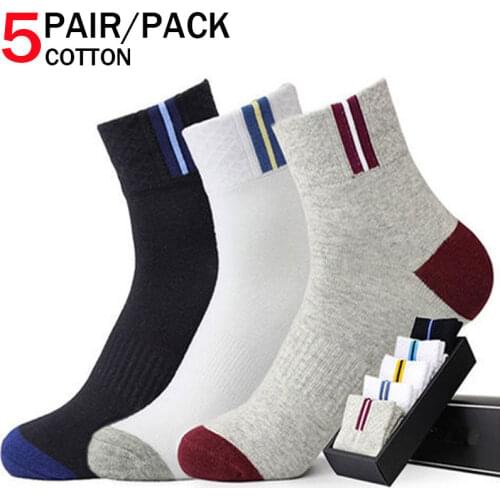 5pair Mens Casual Socks Soft Breathable Cotton Ankle Socks Sports Socks Short Mens Socks Boy Comfortable Breathable Tube Socks