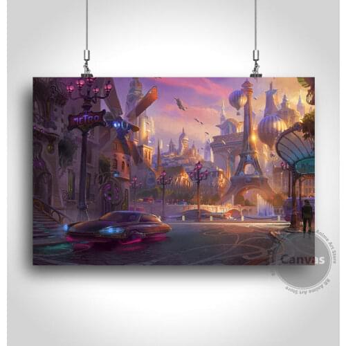 Canvas fantasy art Pictures Home Decoration Paintings Poster HD Prints Wall Art Modular Living Room