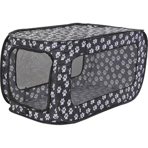 Summer Breathable Pet Tent Pet Fence Foldable Cat Dog Travel Cage Puppy Pet Cage Kennel Dogs House Rectangular Footprints 87CM