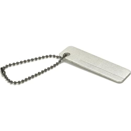 20pcs Mini Pocket Diamond Stone Sharpener Keychain for Knife Fish Hook Finger Nail File Outdoor Camping Tool