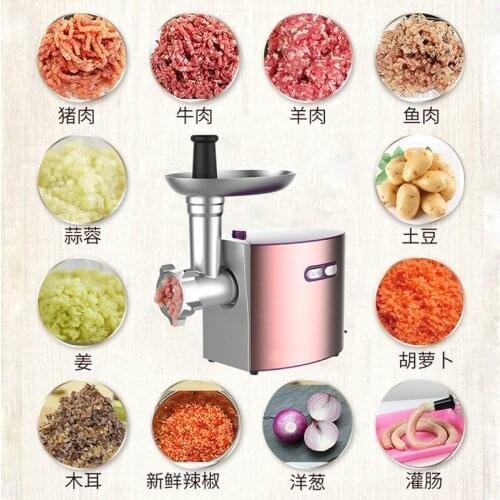 Meat Grinders stainless steel home electric grinder multi-function minced enema garlic small comme NEW