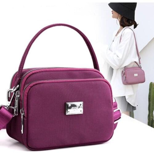 2021 new nylon shoulder diagonal hand-held grocery shopping fashion multi-functional travel bag storage makeup Coin Purs handbag