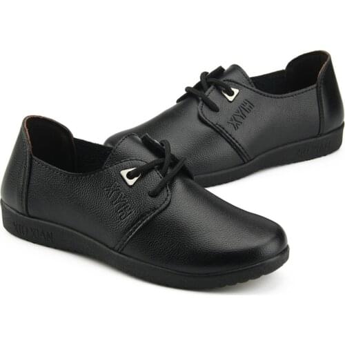 Chef Waiter Shoes, Hotel and Restaurant Kitchen Shoe, Soft Work Non-slip Flat Shoes, Black Oil Proof Waterproof Women Shoes