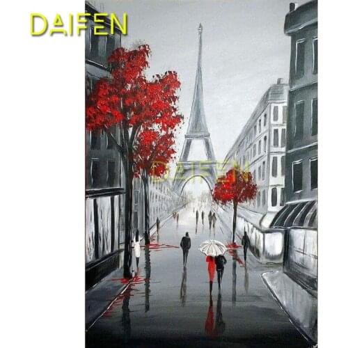 Full Round Diamond mosaic Champs Elysees 5D DIY Diamond painting walk Full Square Diamond embroidery Cross stitch Eiffel Tower