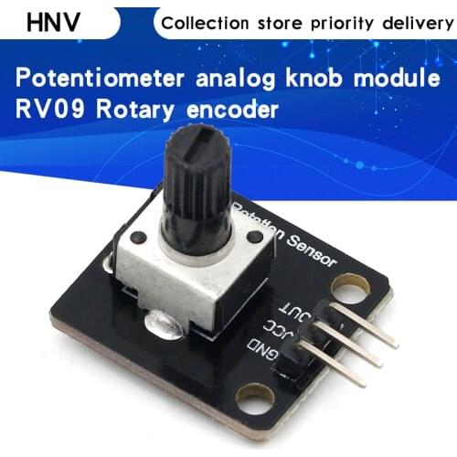 Rotary Potentiometer Analog Knob Module For Raspberry Pi Arduino Electronic Blocks RV09 Rotary encoder for arduino