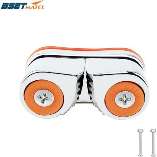 316 Stainless Steel 2 Row Matic Ball Bearing Cam Cleat Pilates Equipment Marine Boat Fast Entry Rope Wire Fairlead Sailing