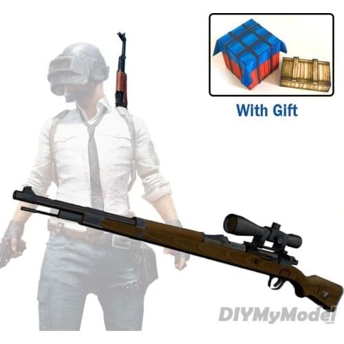 DIYMyModeI 1:1 Ratio 98K Sniper Rifle DIY 3D Paper Card Model Building Sets Construction Toys Educational Toys Military Modell