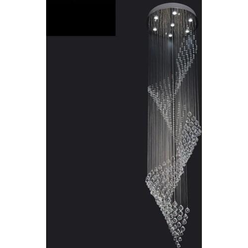 Modern Crystal chandelier Ceiling Antler Home Light Fixtures Candiles de Cristal crystal ceiling LED lamps hanging stair lamp