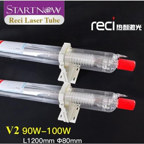 Startnow CO2 Laser Tube Reci V2 75W 1250mm Laser Marking Equipment Pipe Special For Engraving Carving Lamp Machine Spare Parts