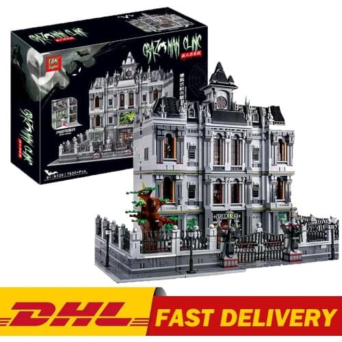 IN STOCK K128 Movie Toys Series The MOC-30788 Arkham Asylum House Model Building Blocks Assembly Bricks Kids Christmas Gifts