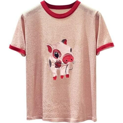 Женские футболки с пайетками Zuolunouba China At AliExpress