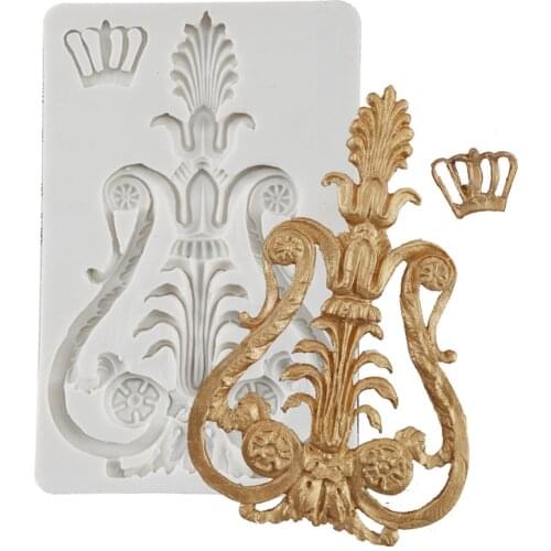 Luyou 1Pcs Crown Silicone Resin Fondant Molds Cake Decorating Tools Pastry Kitchen Baking Accessories Cake Tools FM1610