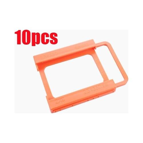 10PCS 2.5" HDD SSD TO 3.5" Mounting Adapter Bracket Dock Fr SSD Holder ATX Drive