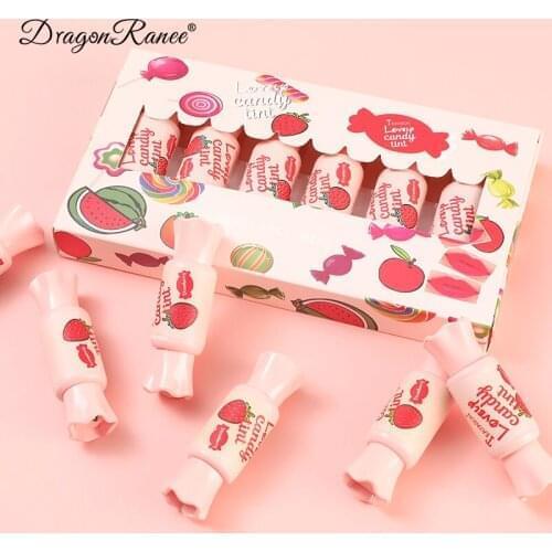 6 Colors/set Mirror Water Lip Gloss Makeup Transparent Glass Lip Oil Waterproof Long Lasting Liquid Lipstick Cosmetics TSLM1