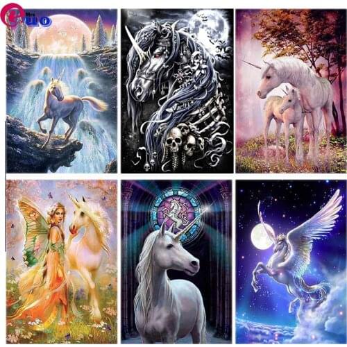 Fantasy Animals Unicorn 5D DIY Diamond Painting Full Square Round Embroidery Diamond Mosaic Cross stitch Paint Home Decor Sale